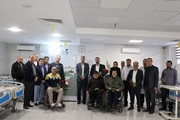 بازدید جمعی از مسئولین بیمارستان نمازی از مرکز توانبخشی سلمان فارسی به مناسبت دهه فجر